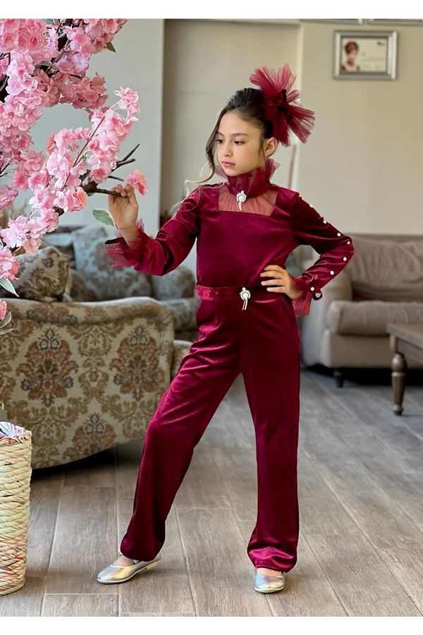 Kids velvet jumpsuit 2025