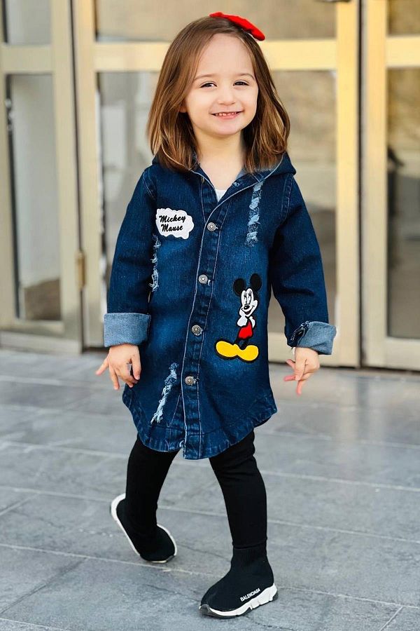Boys ripped denim jacket clearance