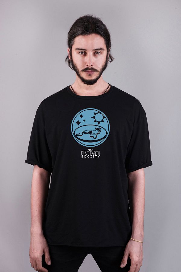 Darkia Flat Earth Flat Earth Special Design Printed Oversize Unisex T Shirt Trendyol