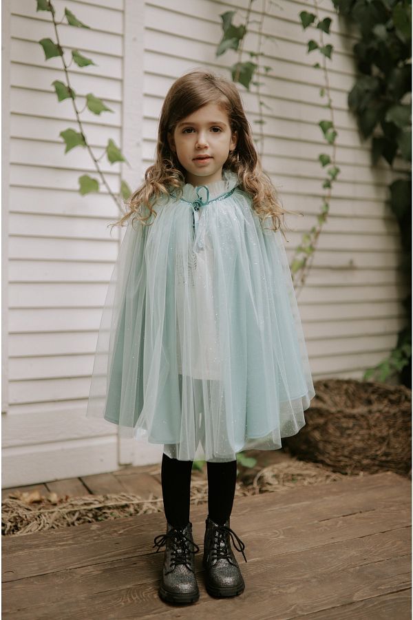 Karma-Glitter, Nile Green Children's Costume, Cloak 1