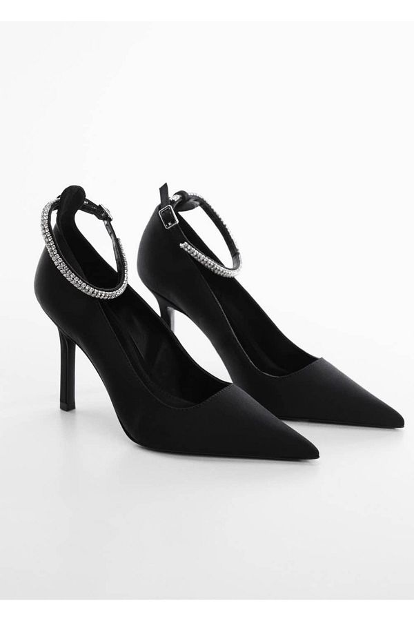MANGO Woman-Παπούτσια με τακούνι με κοσμήματα Ankle Strass 1