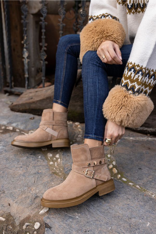 Real suede boots store
