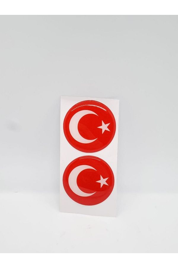 CybillStore-2-Piece Embossed Drop Sticker with Turkey Crest 1