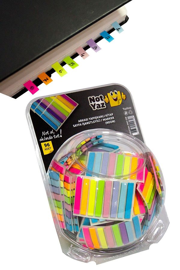 NotYaz-Pastel Color Index Post-It Bookmark 1