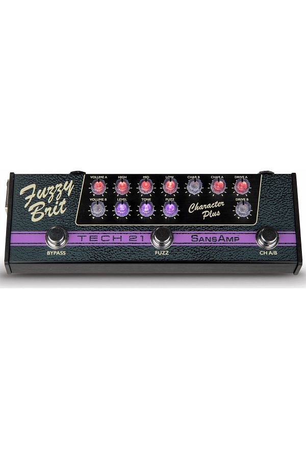Tech 21-Sansamp Fuzzy Brit Marshall Amp Simulation Analog Guitar Pedal 1