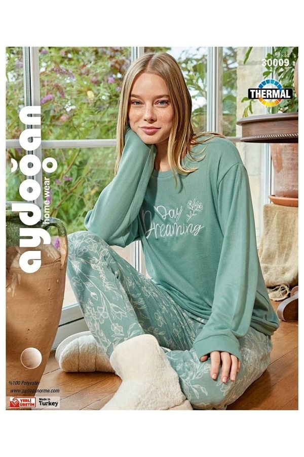 Green thermal pajamas outlet