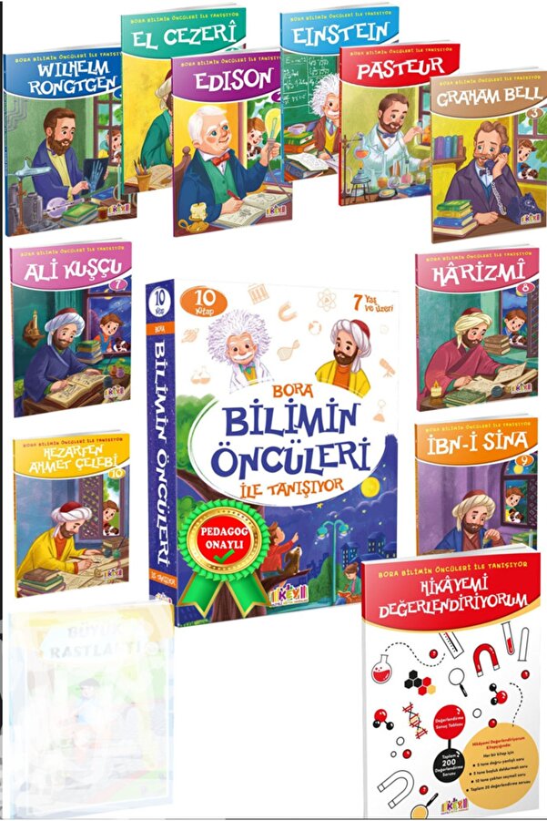 Kaliteli Eğitim Yayınları 3. Sınıf Öğretmen Tavsiyeli Okumayı Sevdiren Hikaye Kitabı Seti Bilimin Öncüleri