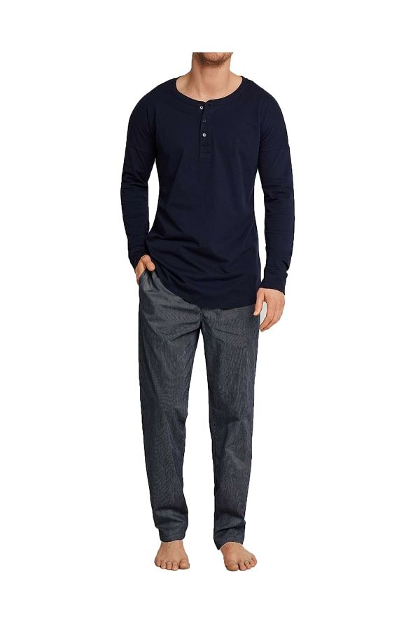 Schiesser-Herren Mix & Relax - Pyjamahose, Baumwolle, lang 1