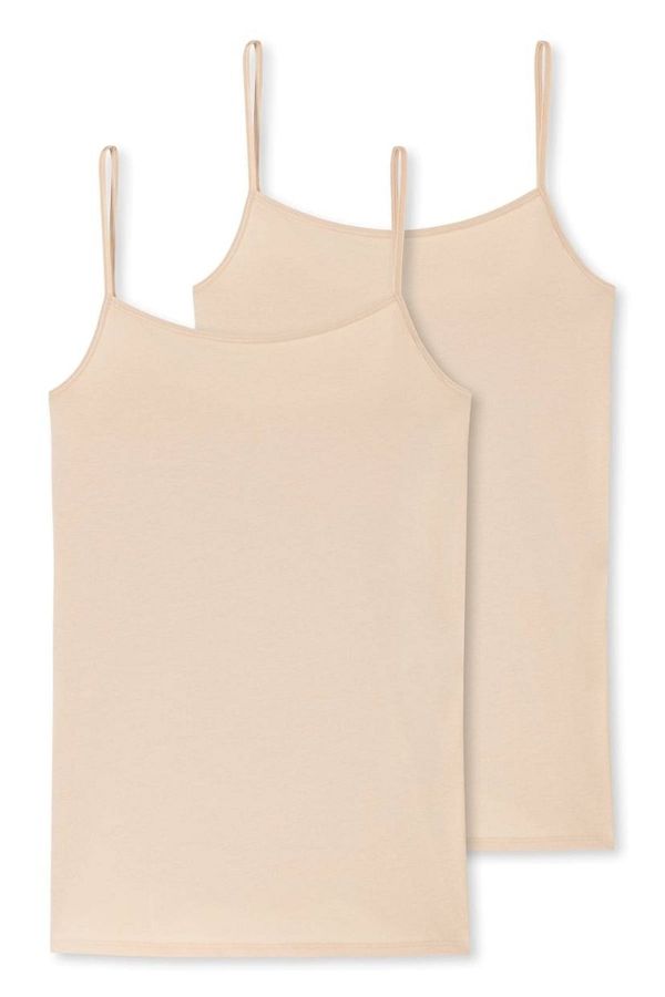 Schiesser-Damen Spaghettitop, 2er-Pack – Einzeltrikot, Serie 95/5, Uni 1