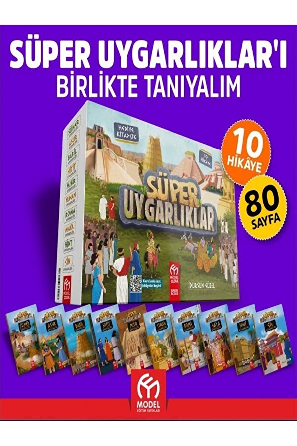 Model Eğitim Yayınları Model- Süper Uygarlıklar Hikaye Seti 10 Kitap