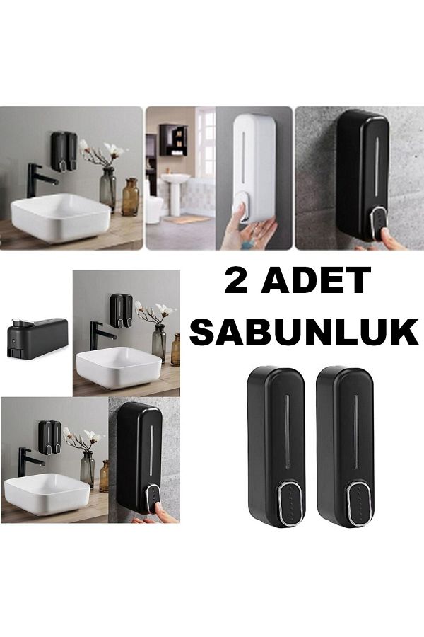 mrtbilisim-Dozator de săpun model nou 350 ml Dozator de săpun lichid montat pe perete Dispenser de săpun pentru sticlă de șampon 1