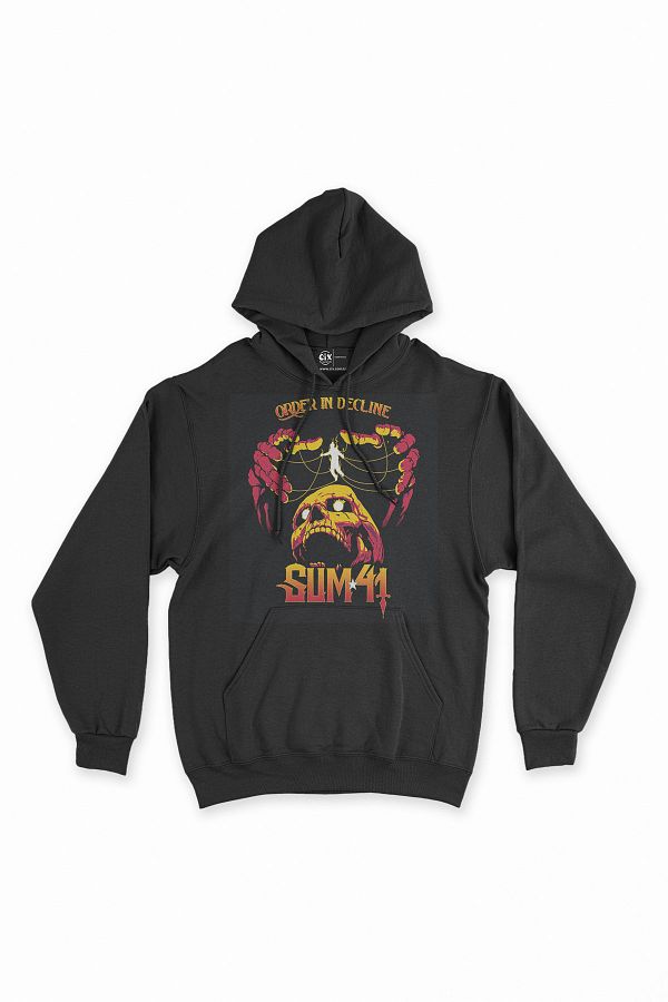 Cix-Sum 41 Black Sweatshirt - Order In Decline Hoodie 1