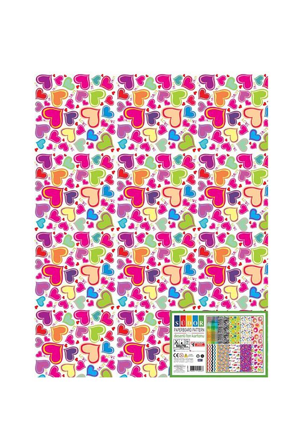 Südor-Ek-03 Patterned Background Cardboard 50x70 250 Gr 10 Patterns 1