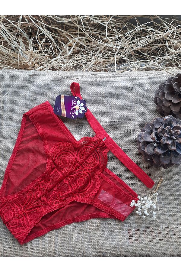 Papatya-Women's Red Stone Panties 1