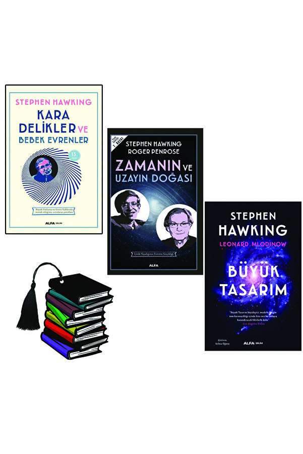 Alfa Yayınları Stephen Hawking - Kara Delikler Ve Bebek Evrenler - Zamanın Ve Uzayın Doğası -yırtılmaz Ayraç Hediye