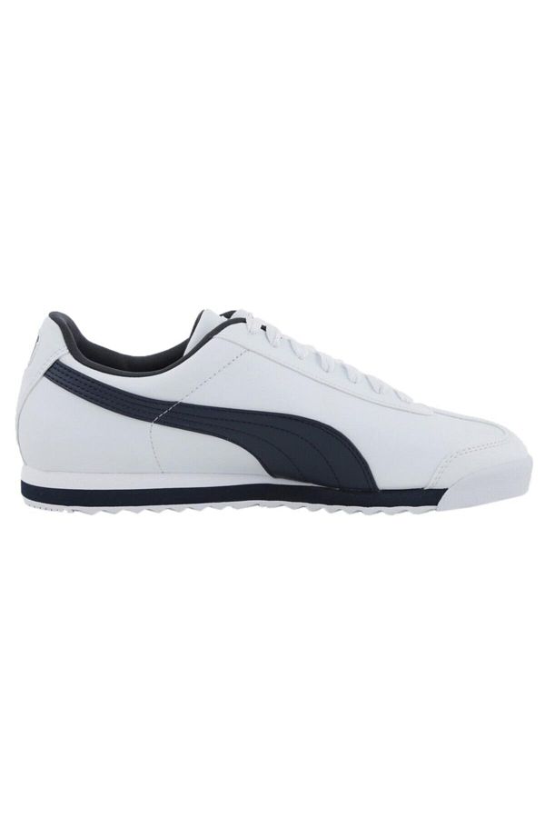 Puma Roma Basic353572 12 Men s White Navy Blue Sneakers Trendyol