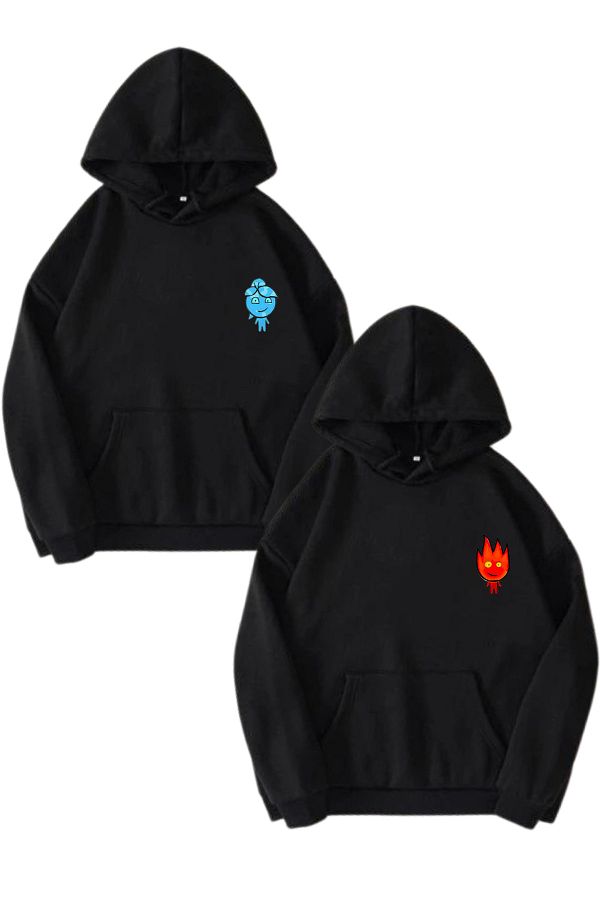 Fire and water hoodie sales