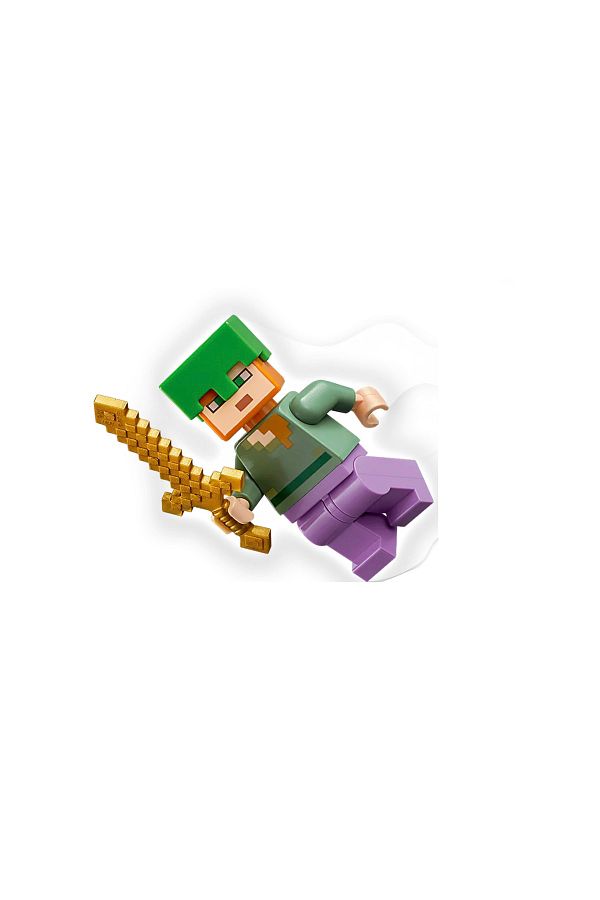 LEGO-Minecraft - Alex with Green Helmet Original Minifigure 1