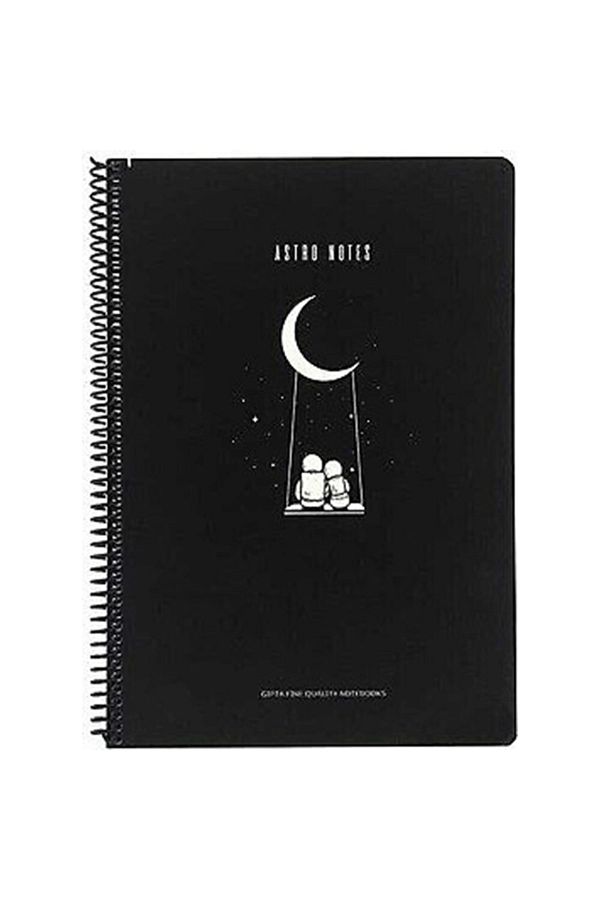 Gıpta-Astro Notes Spiral Cardboard Cover Notebook A6 80 Sheets Checkered 1