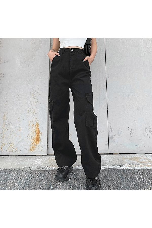Y MODA Y2k Thick Fabric Cargo Pants Trendyol