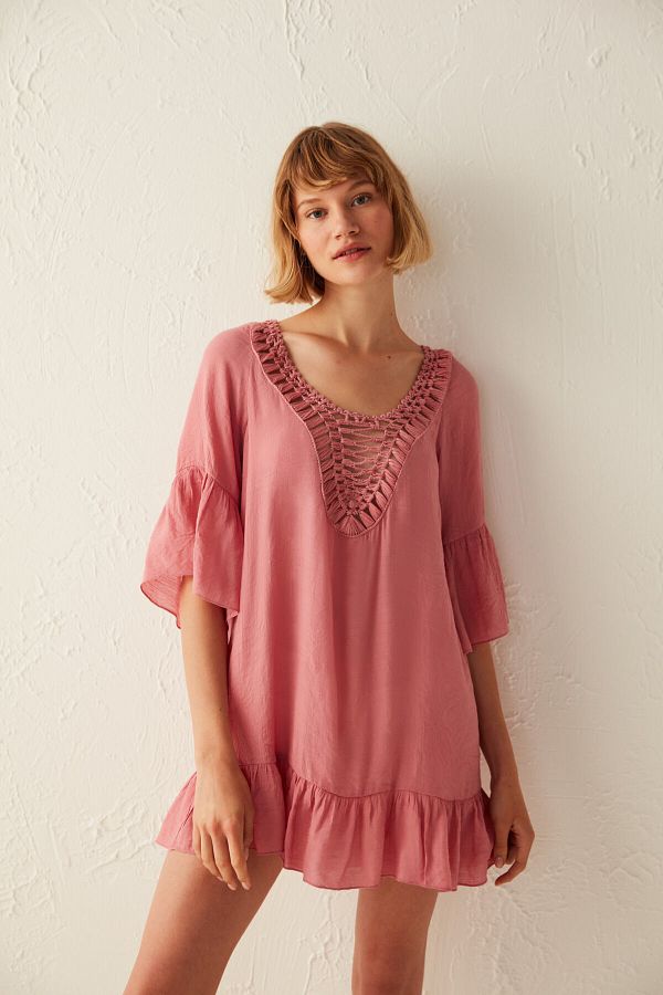 Penti Tassel Kaftan with Low cut Back and Tassel Detail BEACH DRESS CAFTAN KIMONO Trendyol