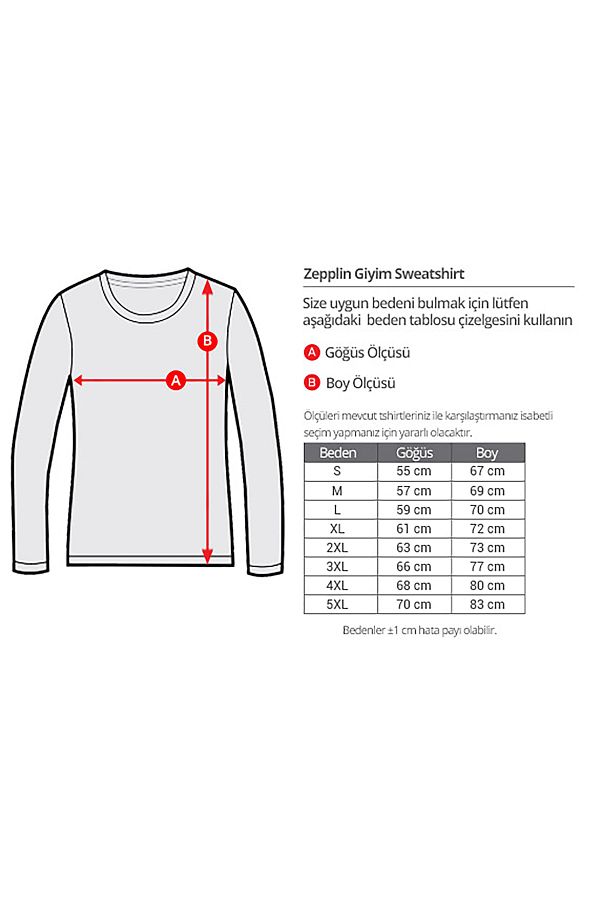Z zepplin Stanford University Red Black Sweatshirt Trendyol