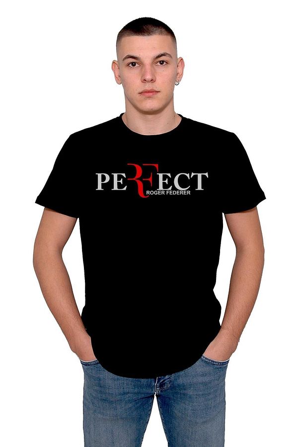 baskwear Roger Federer Perfect Unisex T Shirt Tennis Cort Design Trendyol