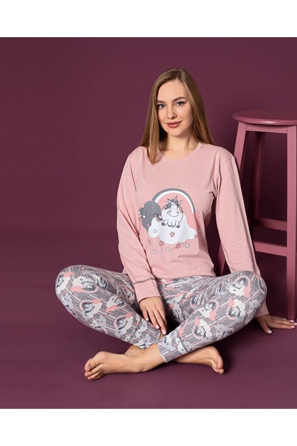 Pink Unicorns Pajama Pants