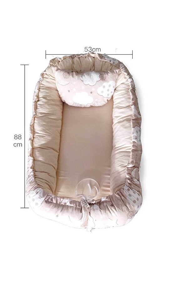 RevuBaby Baby Nest Lüx Tasarım Ortopedikjaju-babynest Bebek Yatağı Anne Yanı Bebek Yatağı