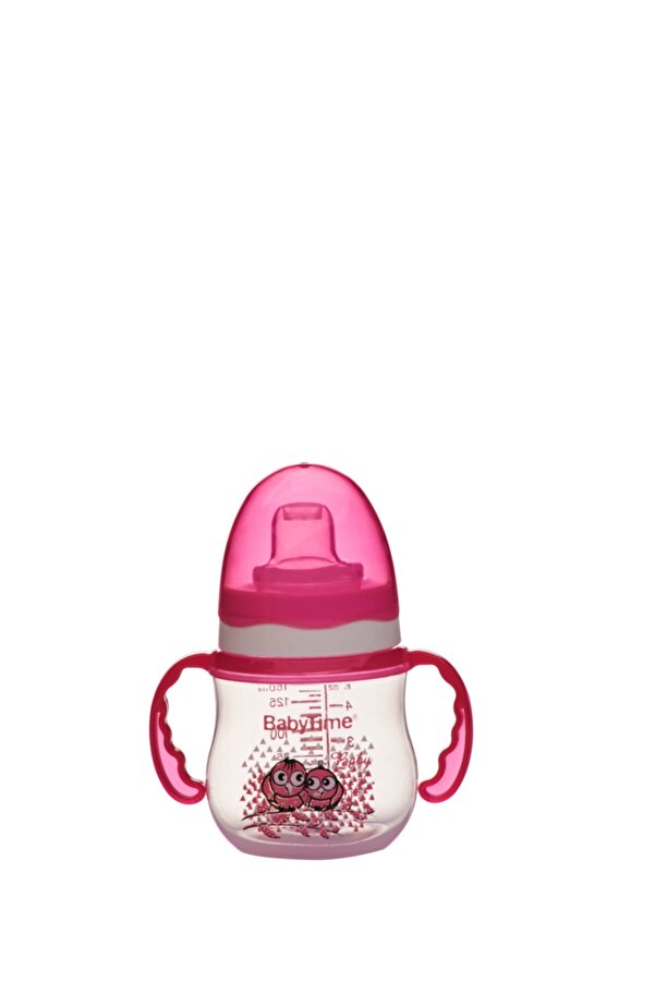 Babytime Bt106 Damla Akıtmaz Kulplu Bardak 150 ml Pembe