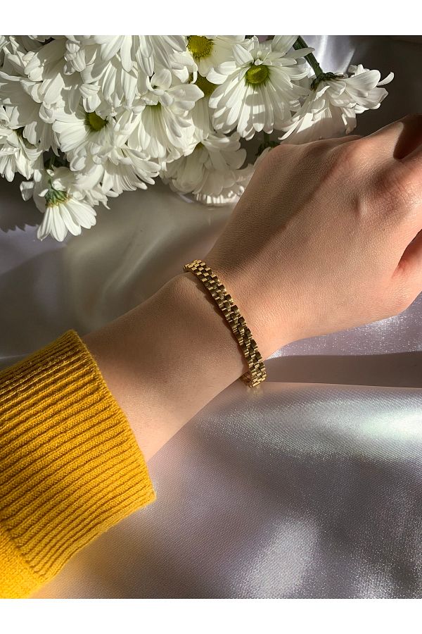 stainles steel Rolex Steel Cuff Bracelet Trendyol