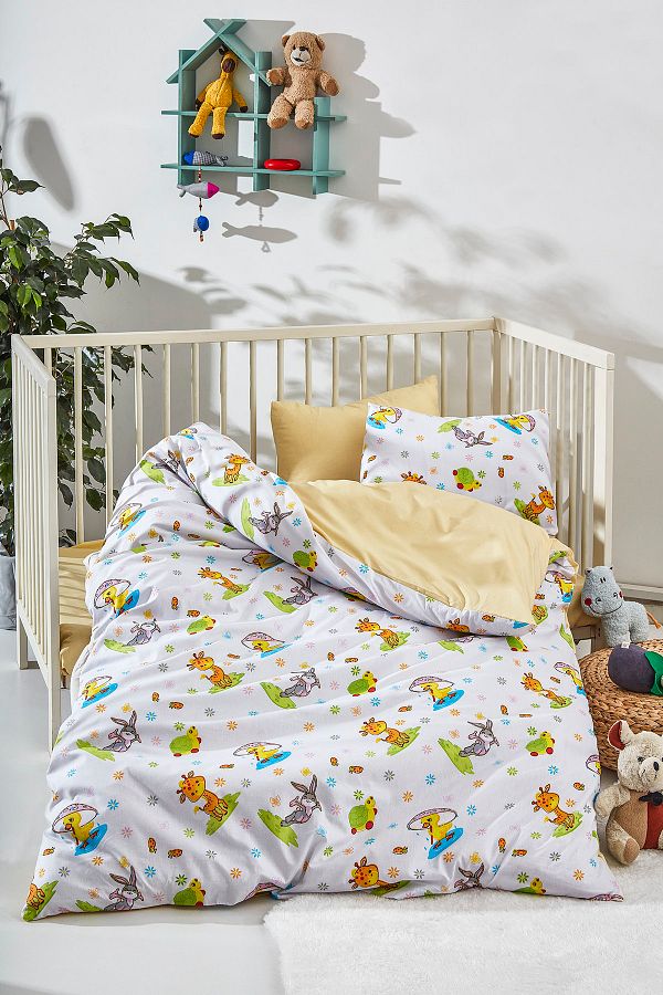 BONJARD NHOME Rabbit Pattern Digital Print Baby Bedding Set Trendyol