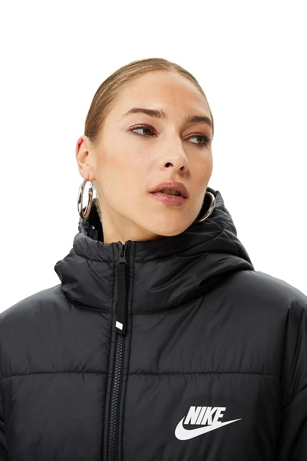 Nike padded store jacket women's black