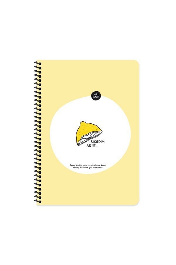 Hisli Şeyler-A4 80 Sheets Checkered Notebook - Bored is Now 1