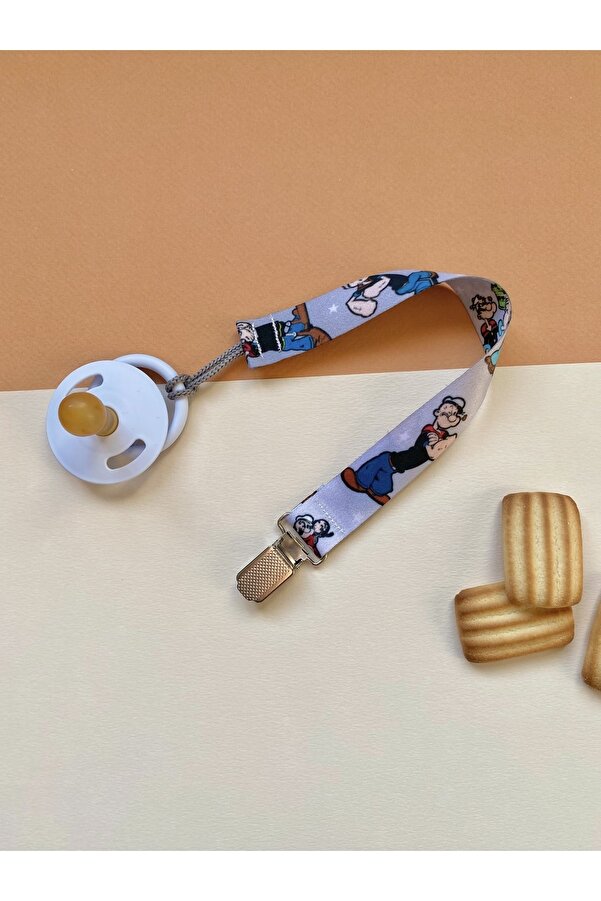 KARAMİLA Karakterli Bebek Emzik Askısı - Emzik Zinciri