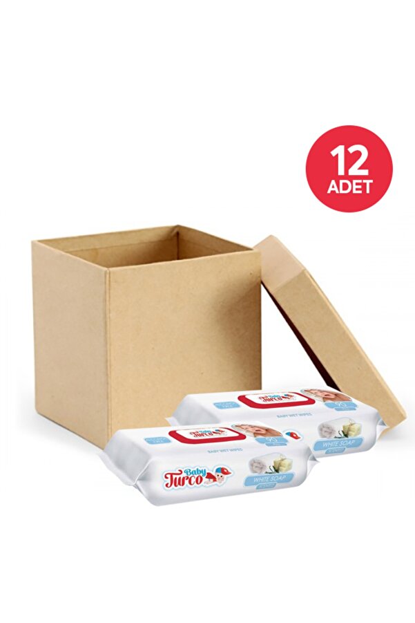 Baby Turco Beyaz Sabun Kokulu Islak Havlu 90 Lı X 12 Adet