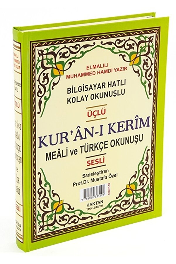 Haktan Yayın Dağıtım Kur'an-ı Kerim (bilgisayar Hatlı, Sesli) (cami Boy) (mealli Ve Türkçe Okunuşlu) (kod: H-60)