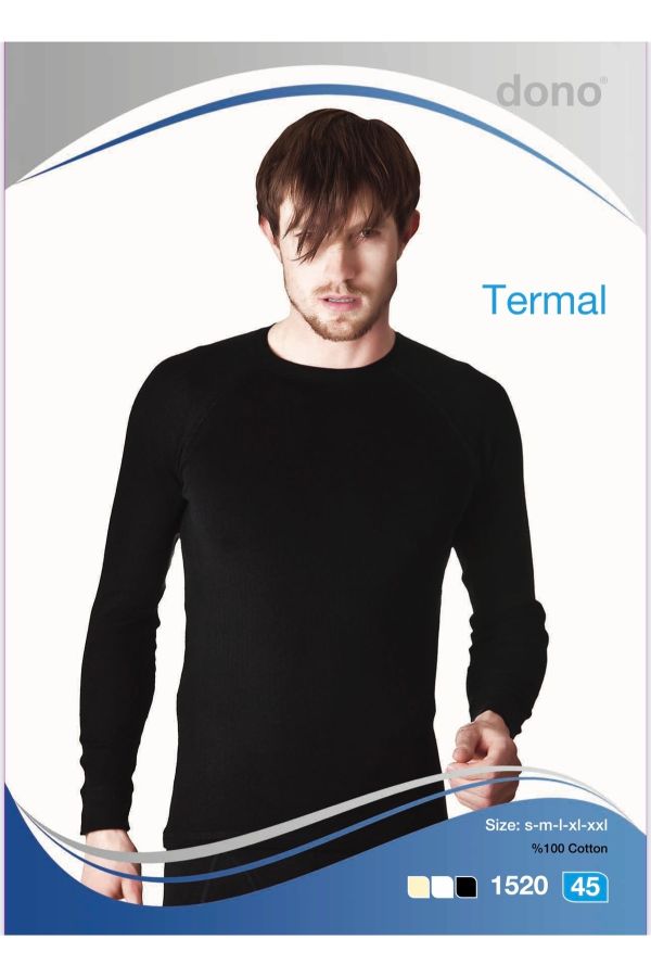Dono Men's 100% Cotton Winter Thermal Underwear for Cold Weather - Trendyol