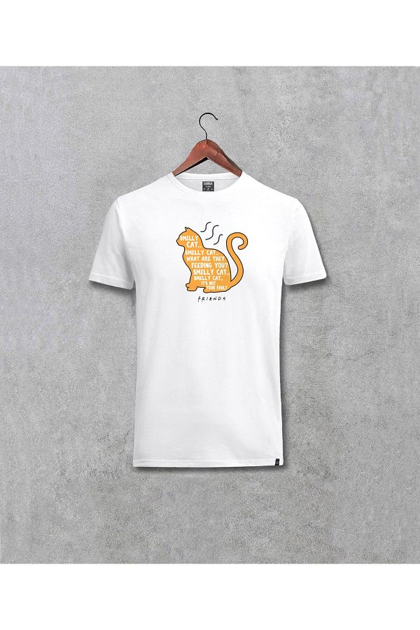 Darkia Friends Smelly Cat Design Printed Unisex T Shirt Trendyol