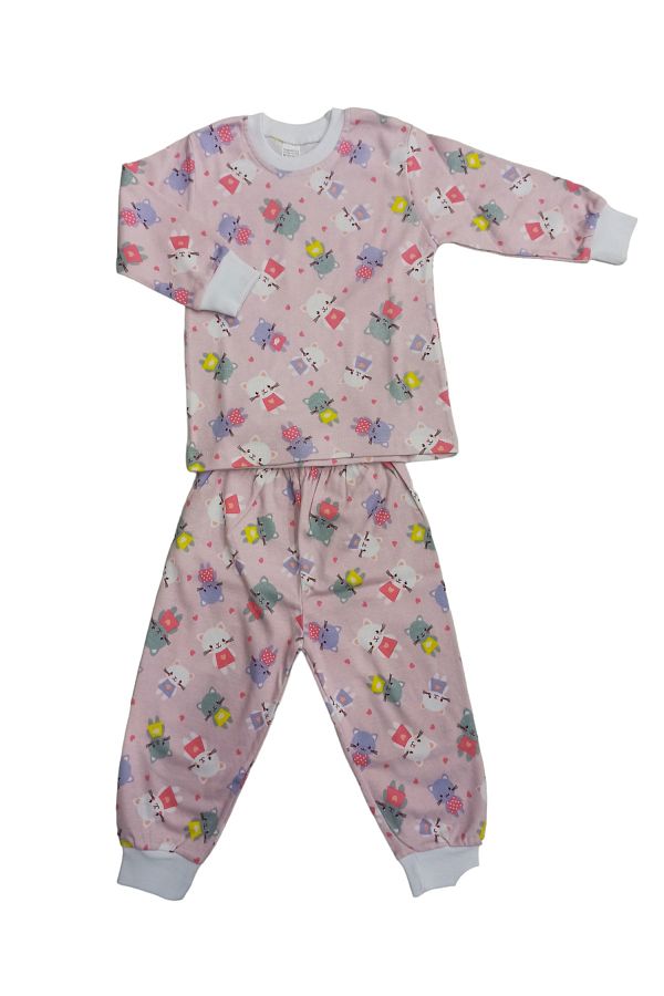 ozdemirli bebe Crew Neck Children s Cotton Pajama Set Trendyol