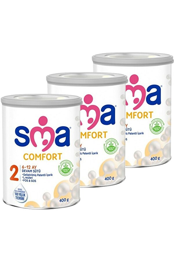 SMA 2 Bebek Devam Sütü Comfort 400 Gr X 3 Adet