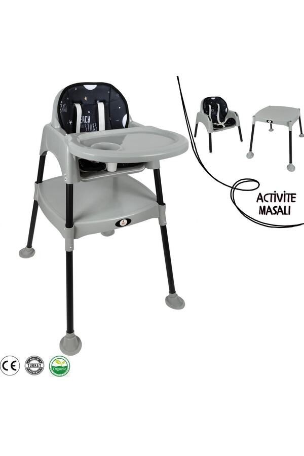 Baby Roys 3in1 Çalışma Masalı Mama Sandalyesi