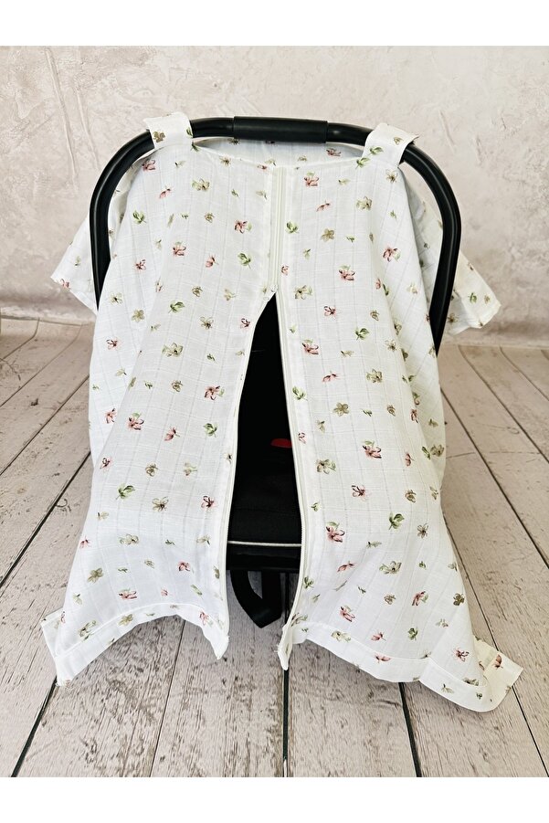 JUNİPERUS Fermuarlı Müslin Bezi Puset Örtüsü