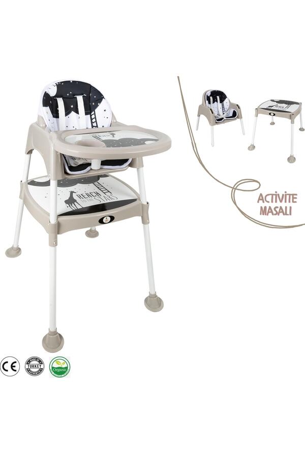 Baby Roys 3in1 Çalışma Masalı Mama Sandalyesi