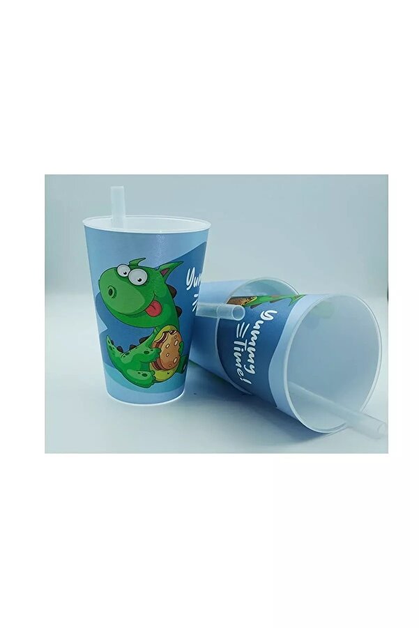 karatavuk Pipetli Kamışlı Bardak, Çocuk Bardağı, Çocuk Bebek Su Meşrubat Süt Bardağı, Alıştırma Bardağı 3 ad