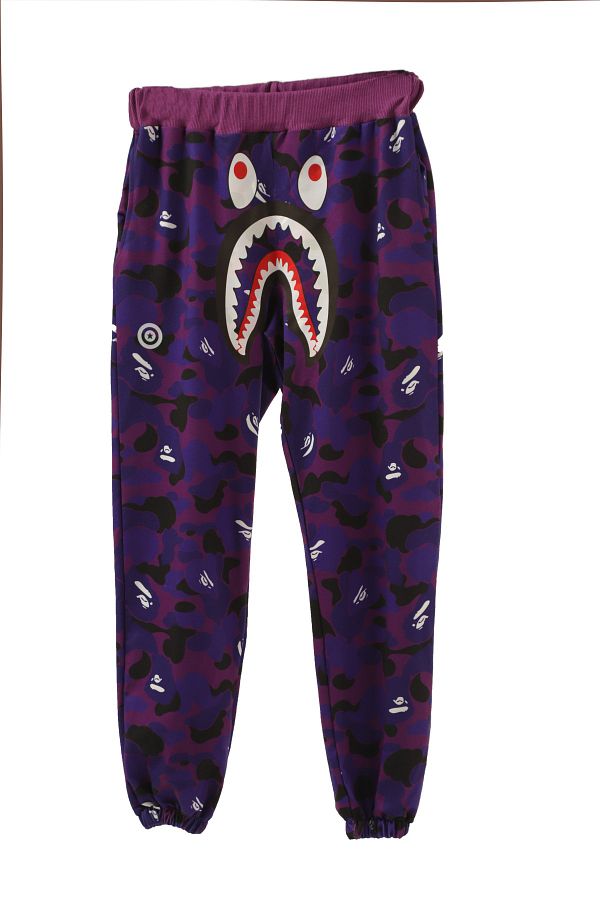 Purple bape sweatpants clearance