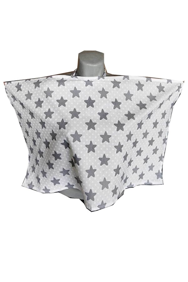 RevuBaby Duffel Emzirme Önlüğü Emzirme Örtüsü Gri Yıldız