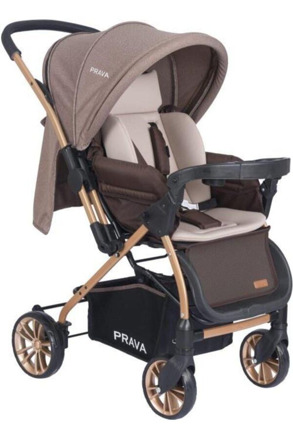 Genel Markalar P11 Dream Çift Yönlü Bebek Arabası Gold Kahve