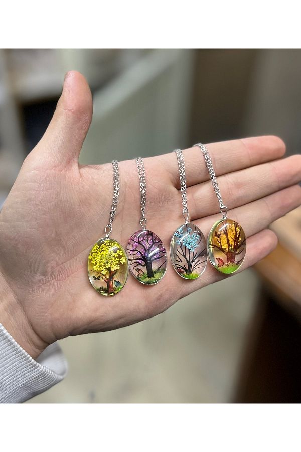 Epoxy necklace hotsell