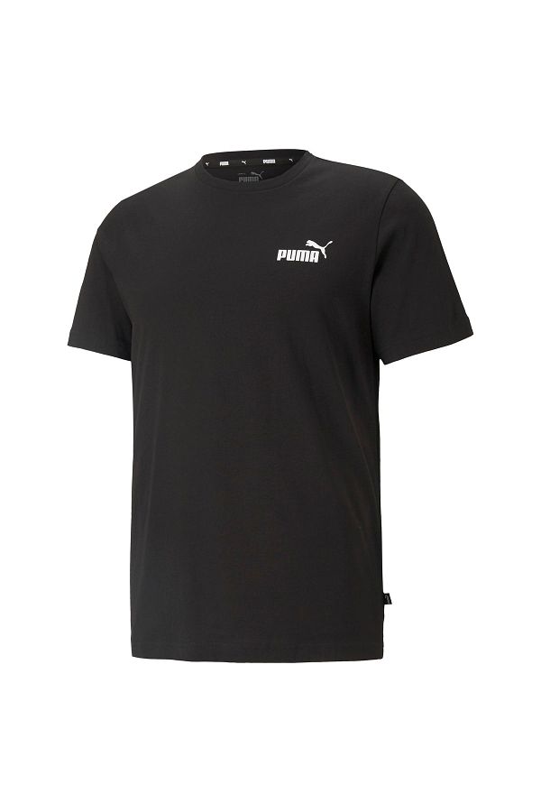 Puma-ESS Small Logo Tee Black Men's Short Sleeve T-Shirt 1